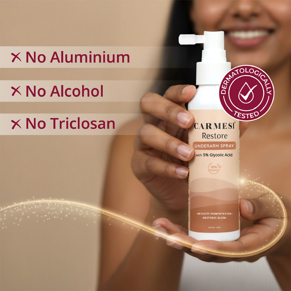 Carmesi Restore Underarm Spray With 5% Glycolic Acid | Grocsy