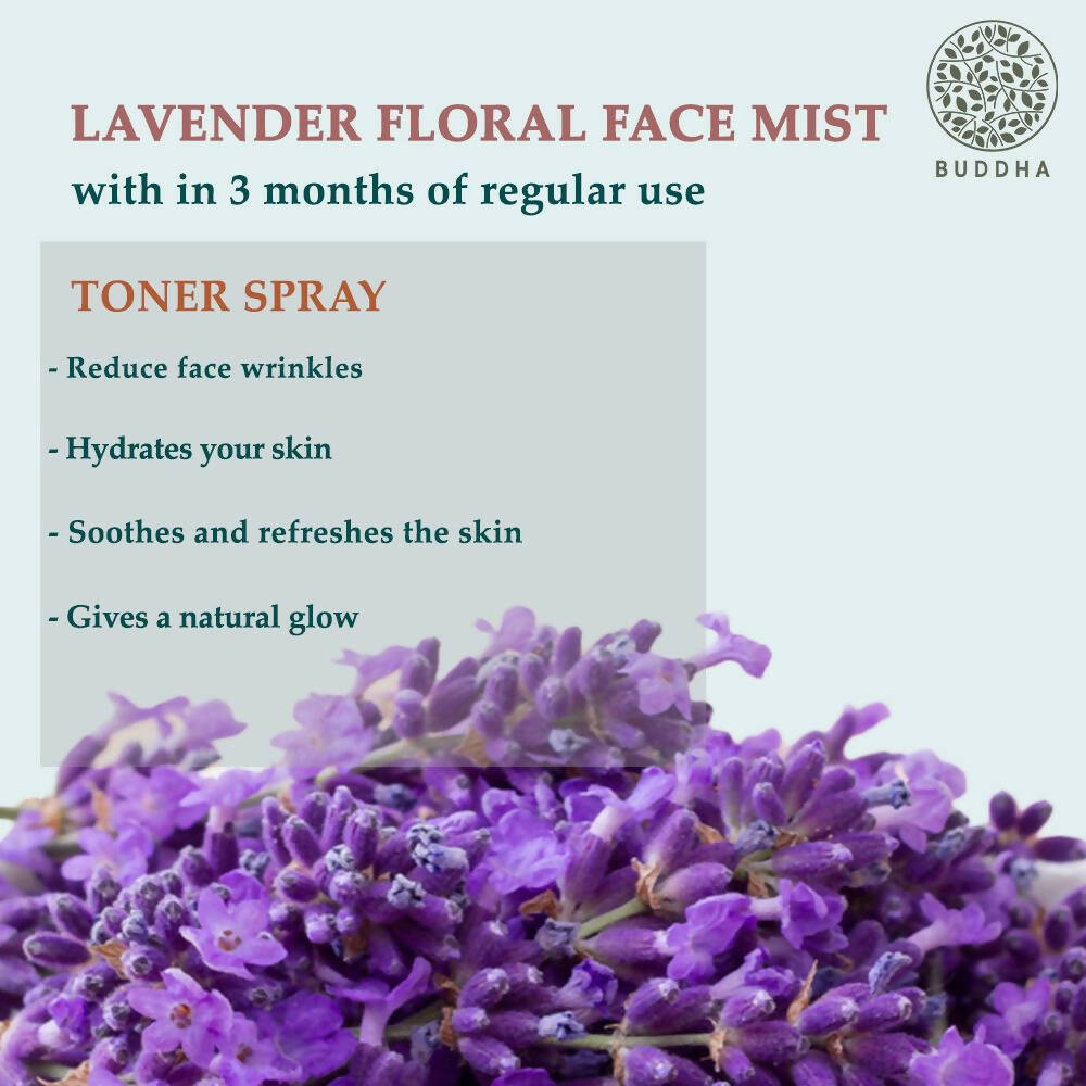 Buddha Natural Lavender Facial Mist Toner - For Instant Glow and Hydration Men & Women | Grocsy
