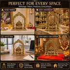 Chhariya Crafts Metal Laddu Gopal Krishna Swing Jhula for Janmashtami Pooja | Grocsy
