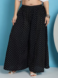 TAG 7 Floral Printed Flared Pure Cotton Palazzos | Grocsy