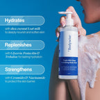 BeBodywise Triple Milk Deep Hydrating Body Wash - For Dry & Dehydrated Skin | Grocsy