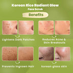 Wild Oak Korean Rice Radiant Glow Face Scrub | Grocsy