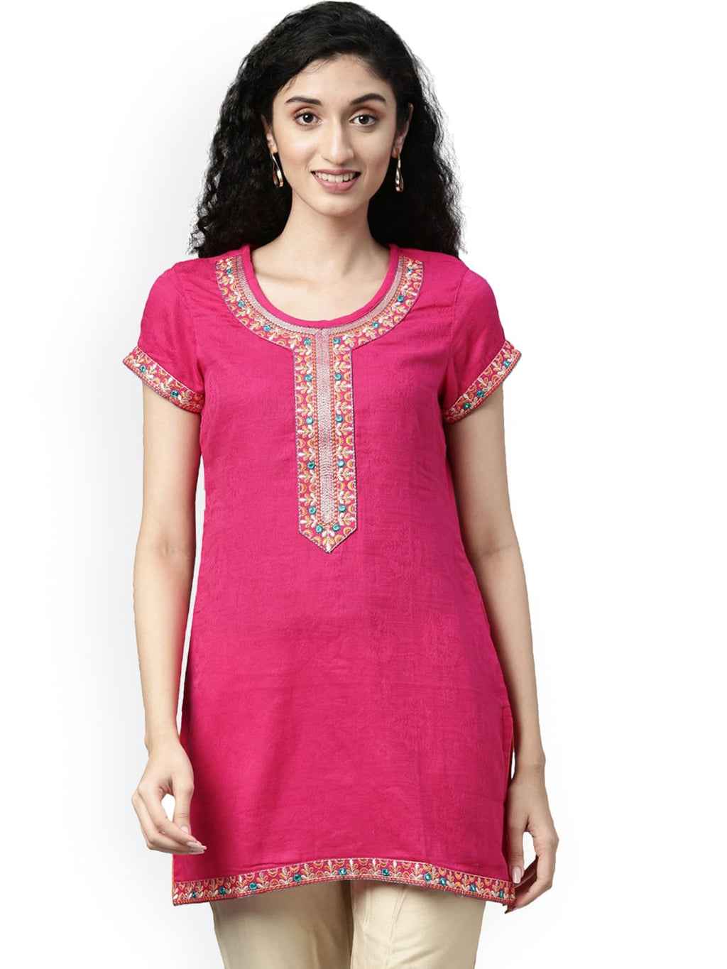 Souchii Pink Kurta | Grocsy