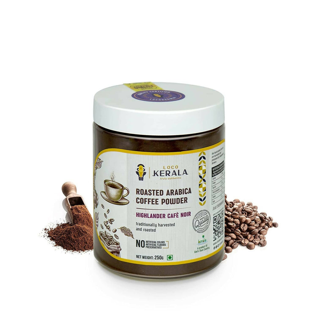 LocoKerala Highlander Cafè Noir Arabica Coffee Powder | Grocsy