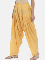Souchii Women Beige Woven Design Patiala | Grocsy