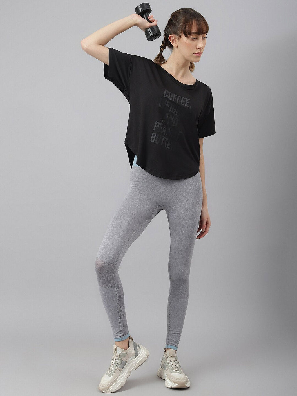 MKH Women Typography Printed Drop-Shoulder Sleeves Dri-FIT Sports T-shirt | Grocsy