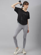 MKH Women Typography Printed Drop-Shoulder Sleeves Dri-FIT Sports T-shirt | Grocsy