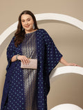 Sztori Plus Size Floral Printed Flared Sleeves Floral Kaftan Kurta | Grocsy