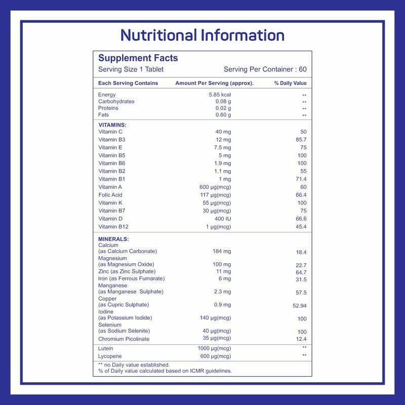 Healthvit Cenvitan Multivitamin Tablets for Men | Grocsy