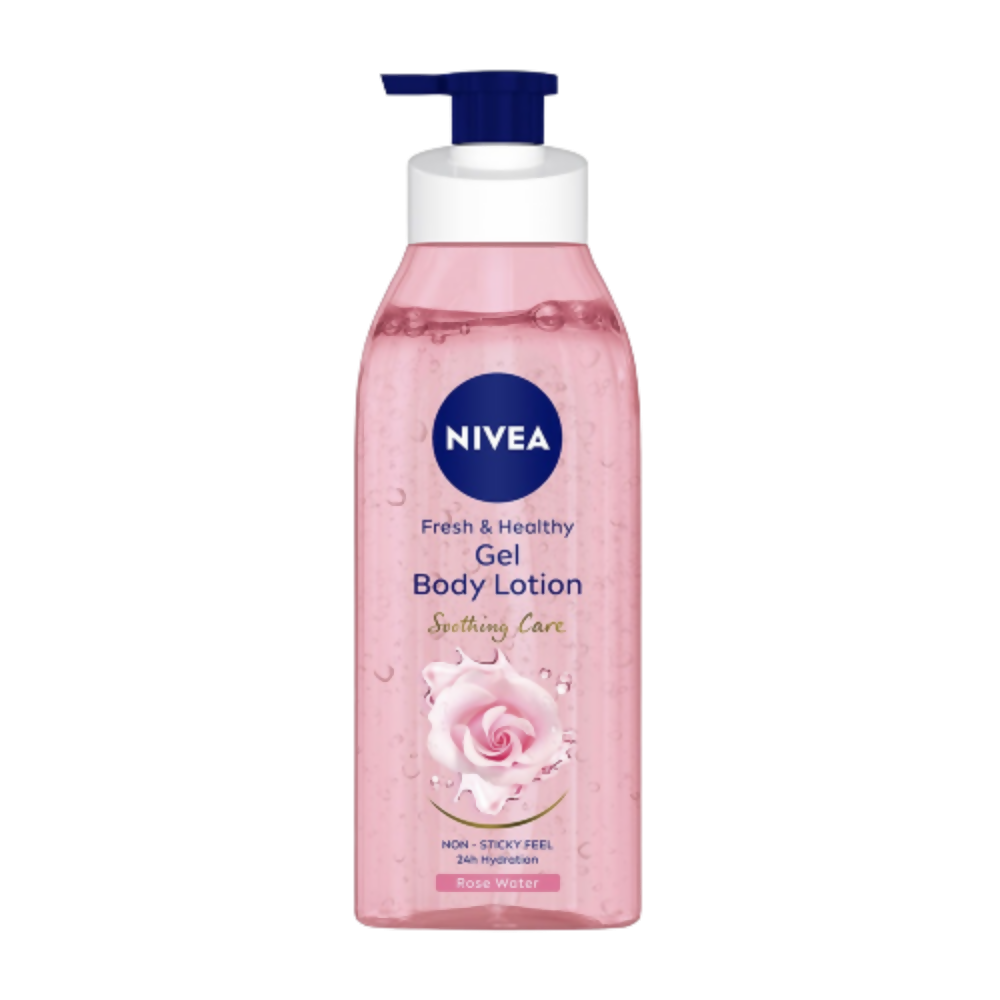Nivea Fresh & Healthy Rose Water Gel Body Lotion Non Sticky Feel | Grocsy