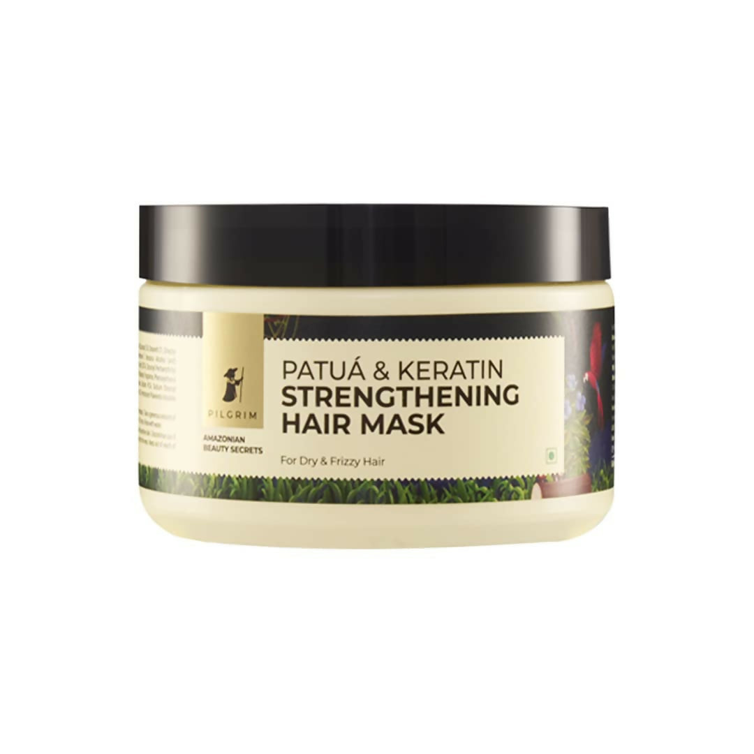 Pilgrim Amazonian Patua & Keratin Strengthening Hair Mask For Dry & Frizzy Hair With Sacha Inchi | Grocsy