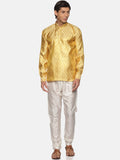 Sethukrishna Men Gold-Toned Kurta with Pyjamas | Grocsy