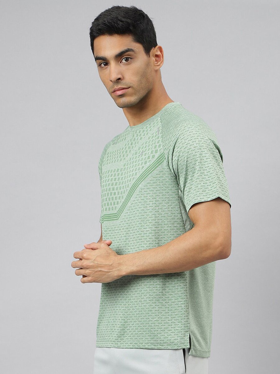 Alcis Men Anti-Static Slim-Fit Round Neck Grocsynce Running T-Shirt | Grocsy