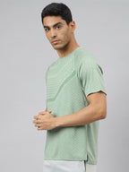 Alcis Men Anti-Static Slim-Fit Round Neck Grocsynce Running T-Shirt | Grocsy