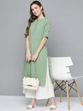 HERE&NOW Women Mint Green Pakistani Style Kurta | Grocsy