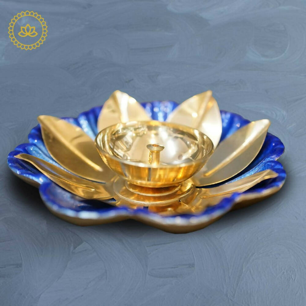 Brass Sunflower Designed Diya | Grocsy
