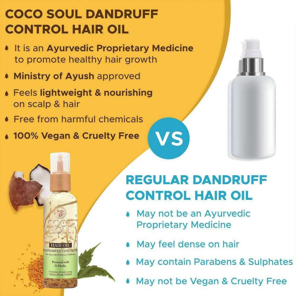 Coco Soul Hair Oil Dandruff Control | Grocsy