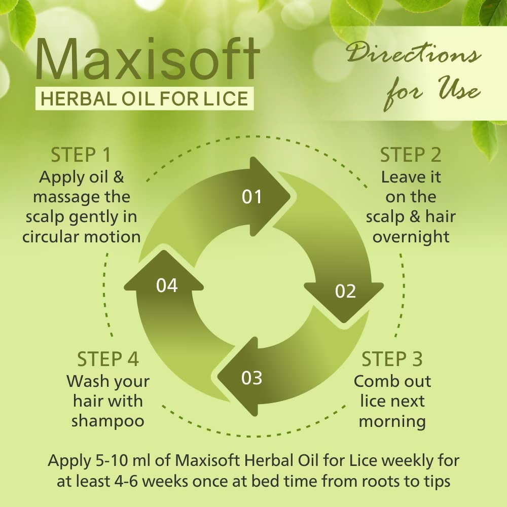 Maxisoft Lice Herbal Oil | Grocsy