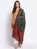 Myshka Women's Latest Multi Cotton Silk Printed Casual Dupatta | Grocsy