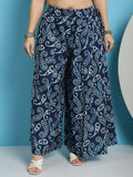 TAG 7 Women Paisley Printed Flared Palazzos | Grocsy