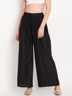 TAG 7 Pack Of 2 Women Black & White Palazzos | Grocsy