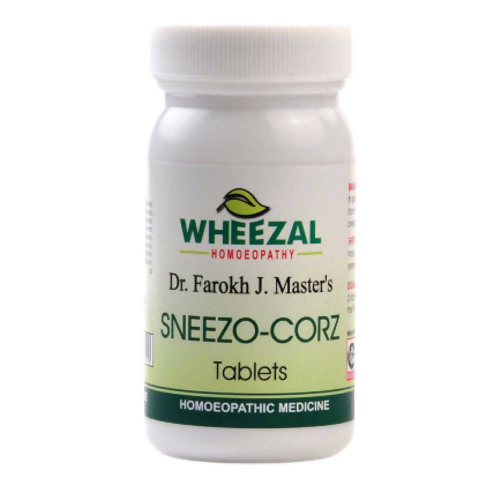 Wheezal Homeopathy Sneezo-Corz Tablets | Grocsy