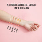 Matt Look Zero Pore Oil Control Full Coverage Matte Foundation - Light | Grocsy