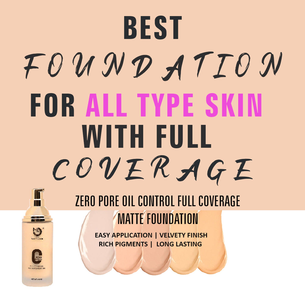 Matt Look Zero Pore Oil Control Full Coverage Matte Foundation - Ivory | Grocsy