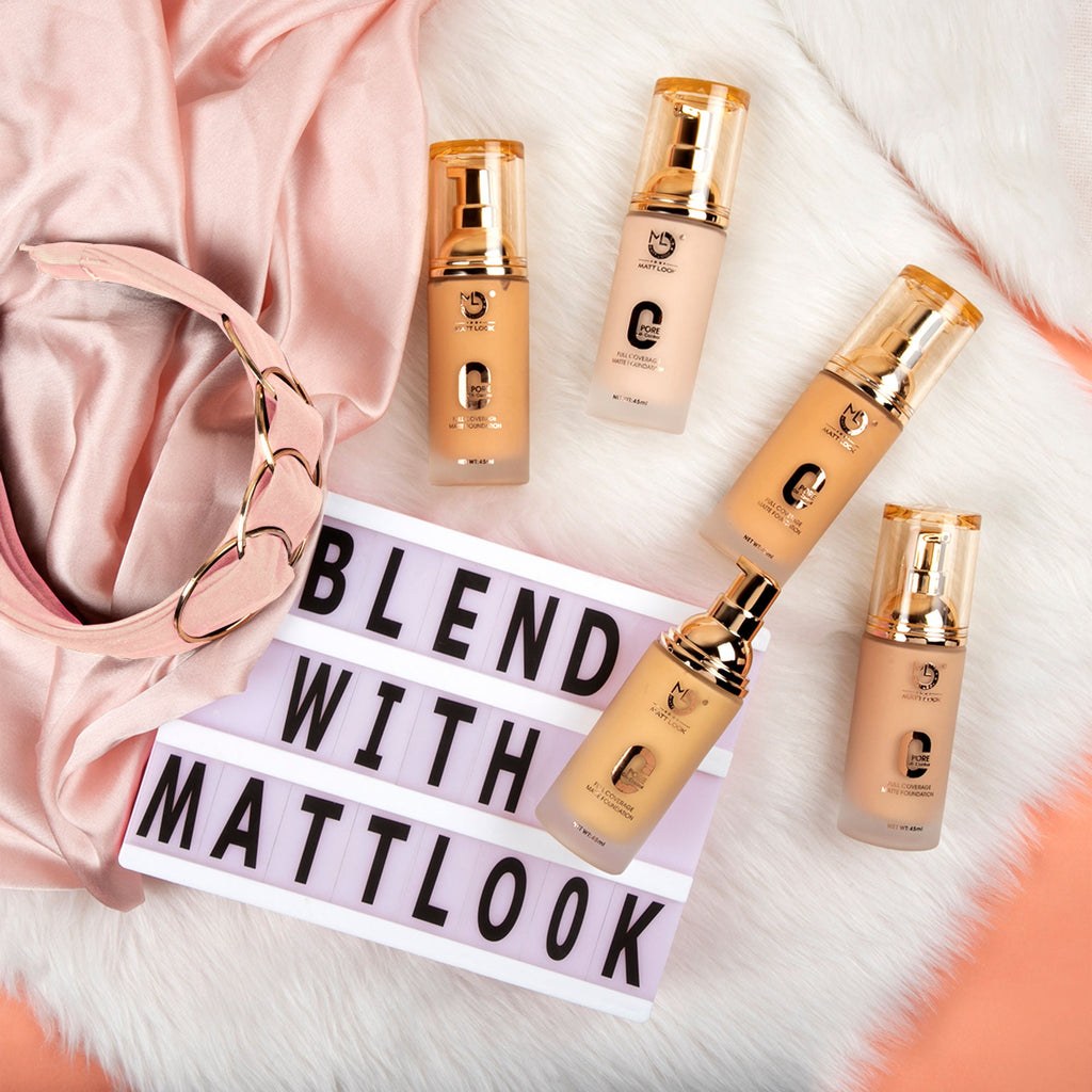 Matt Look Zero Pore Oil Control Full Coverage Matte Foundation - Beige | Grocsy