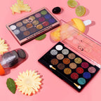 Matt Look Glitterz N Highlight 18 Color Glittering Eyeshadow Palette - Limited | Grocsy