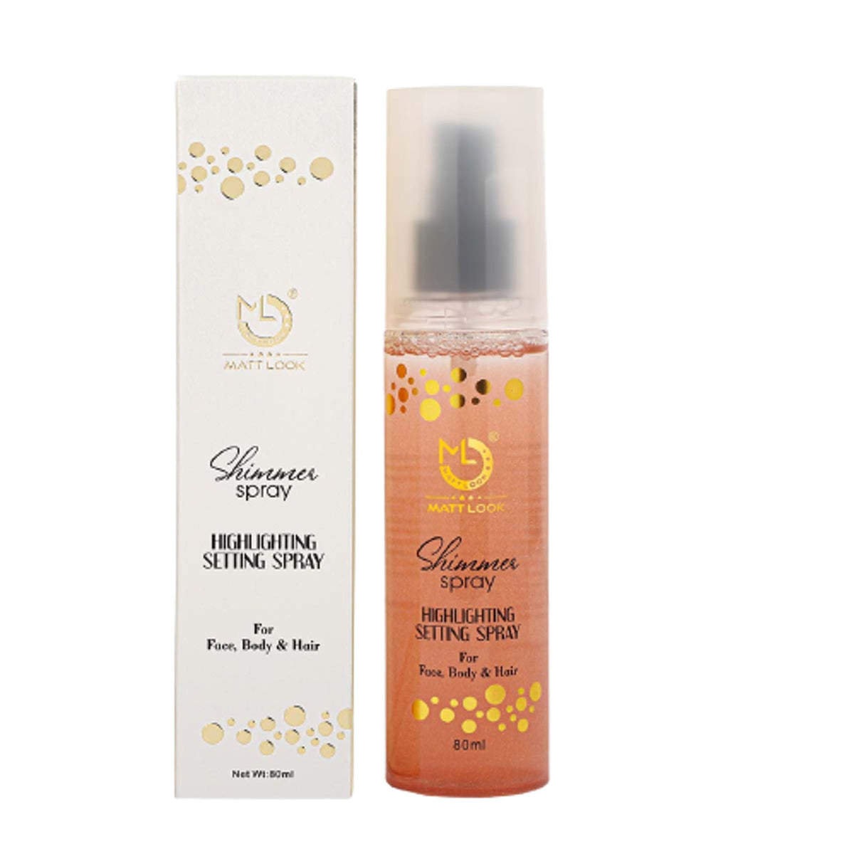 Matt Look Shimmer Highlighting Setting Spray - Rose Gold 003 | Grocsy