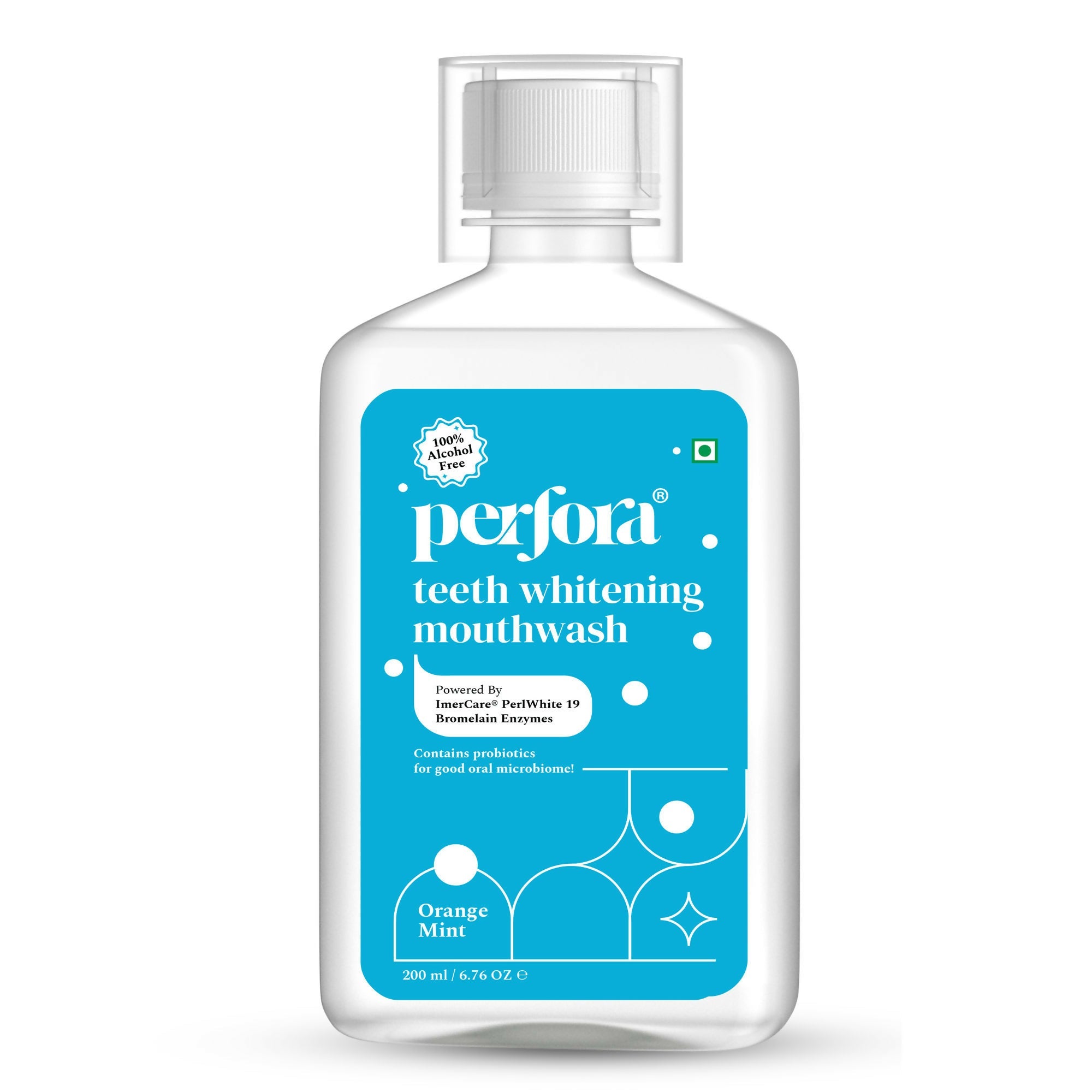 Perfora Teeth Whitening Mouthwash - Orange Mint | Grocsy