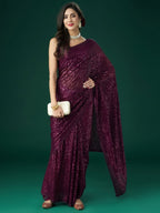 kasee Embellished Sequinned Saree | Grocsy