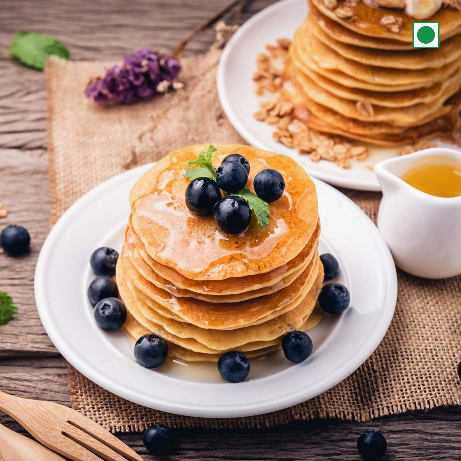 Slurrp Farm Millet Pancake Mix Combo Blueberry & Classic | Grocsy