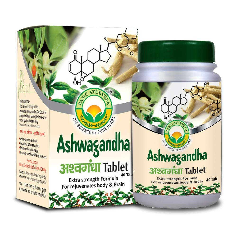 Basic Ayurveda Ashwagandha Tablet | Grocsy