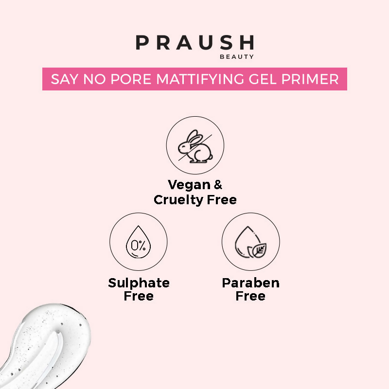 Praush Beauty Say No Pore Skin Perfecting Gel Primer | Grocsy