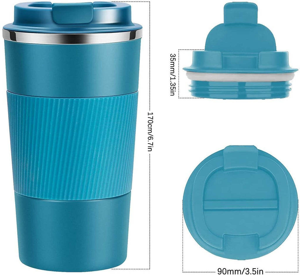 Wosta Insulated Travel Coffee Mug Tumbler 2.0 - 510ml (Blue) | Grocsy