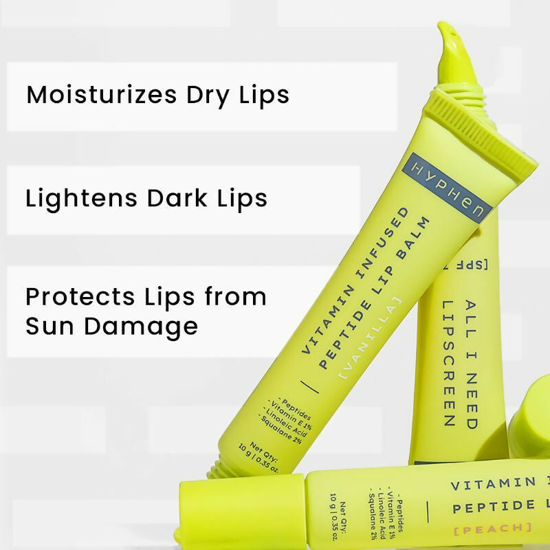 Hyphen By Kriti Sanon Juicy Lips Or Nothing Lip Care Combo For Dry & Chapped Lips, Hydrates & Moisturizes | Grocsy