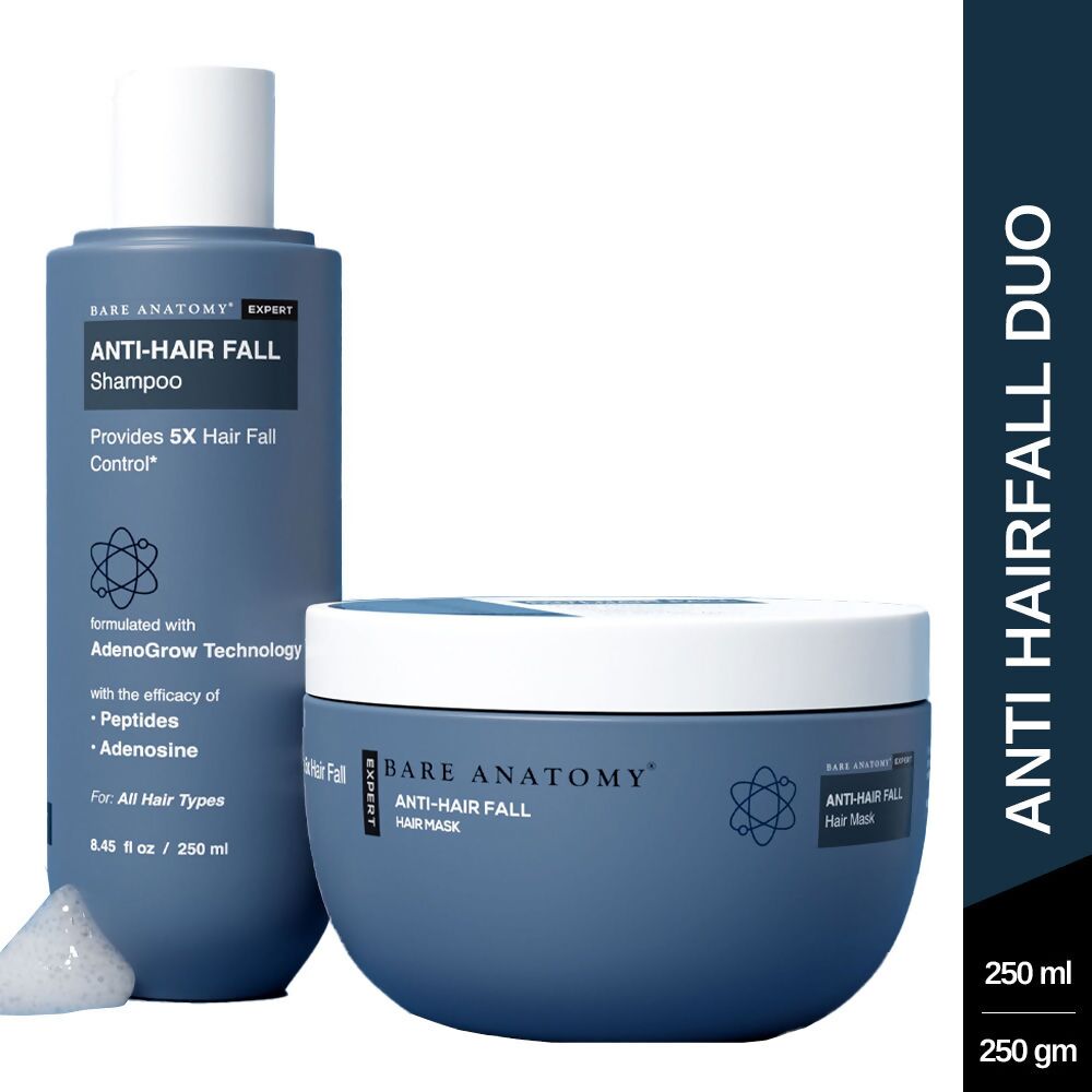 Bare Anatomy Expert Anti Hairfall Shampoo & Mask Combo | Grocsy