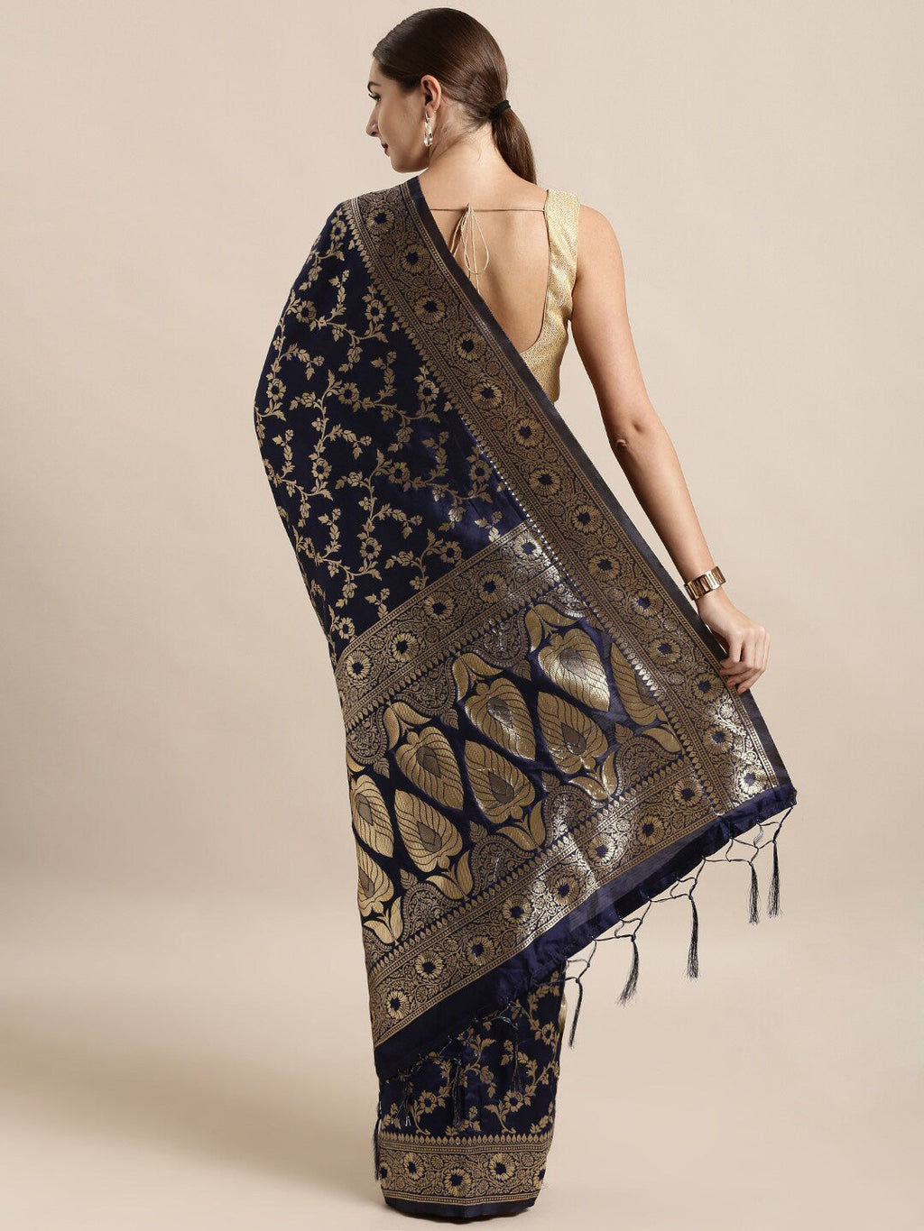 Sangria Woven Design Zari Sarees | Grocsy
