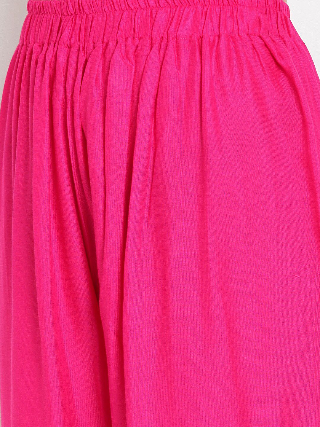TAG 7 Women Pink Solid Flared Palazzos | Grocsy