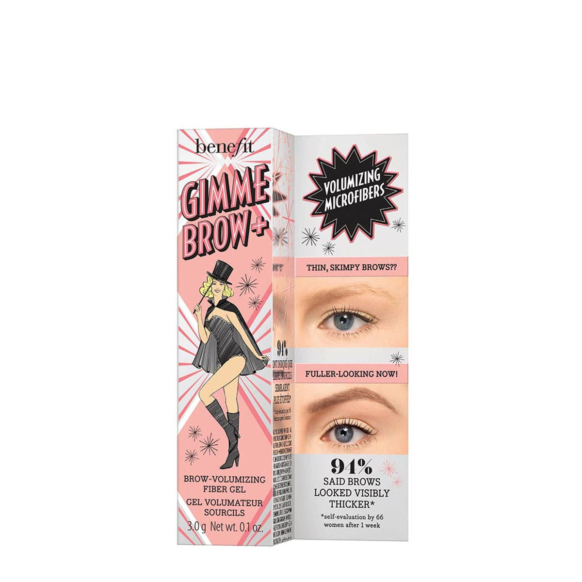 Benefit Cosmetics Gimme Brow+ Brow-Volumizing Fiber Gel - 4 Warm Deep Brown | Grocsy
