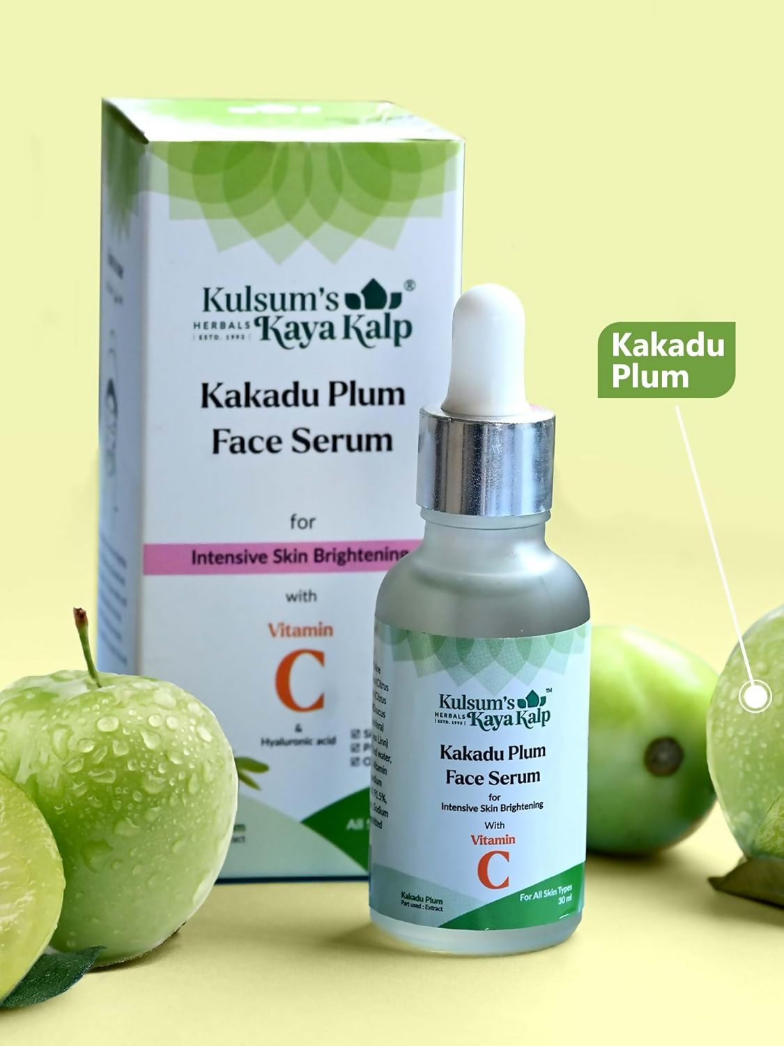 Kulsum's Kaya Kalp Kakadu Plum Face Serum For Intensive Skin Brightening | Grocsy