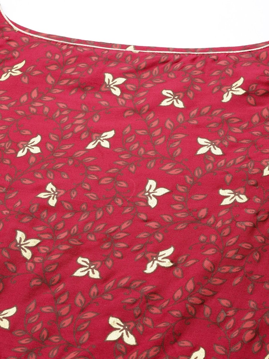 All About You Ethnic Motifs Printed Regular Kurta with Trousers | Grocsy