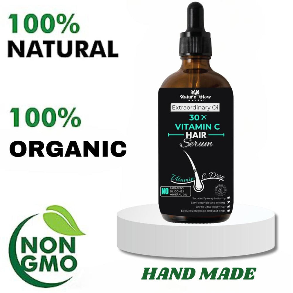 Nature Glow Herbal 30X Vitamin C Drop Hair Serum | Grocsy