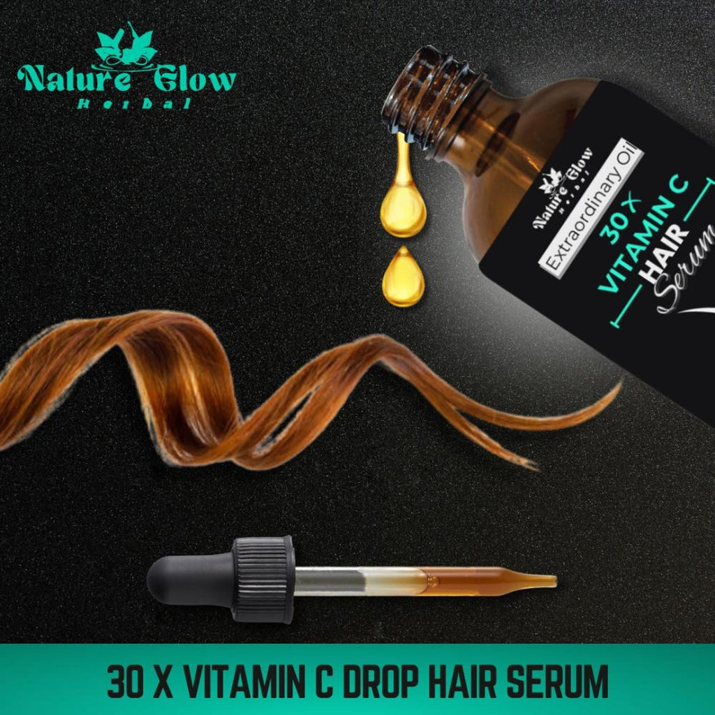 Nature Glow Herbal 30X Vitamin C Drop Hair Serum | Grocsy