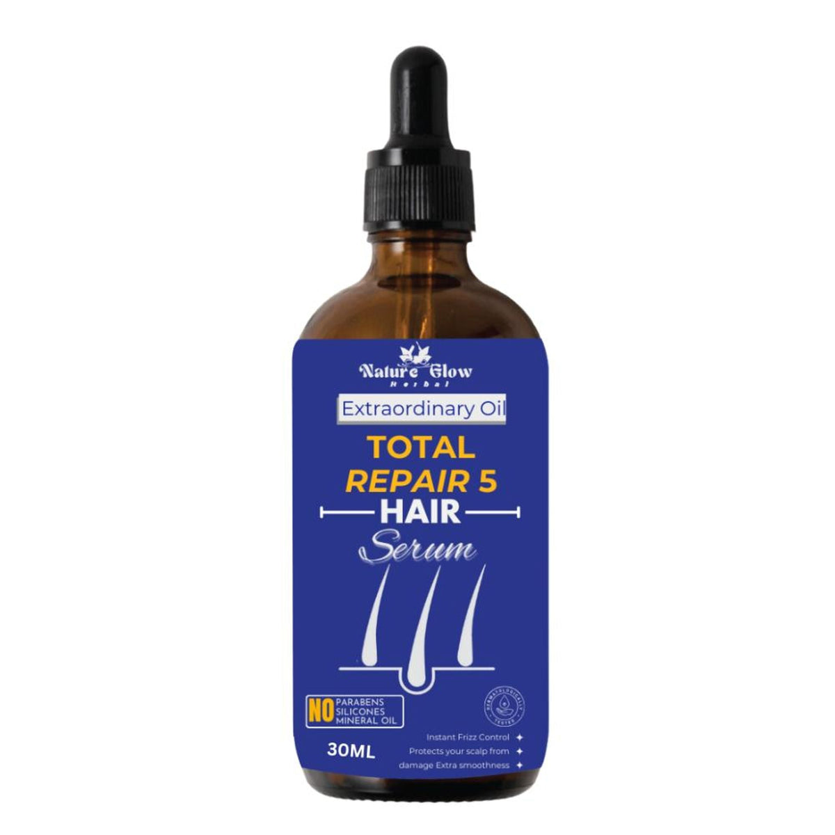 Nature Glow Herbal Total Repair 5 Hair Serum | Grocsy