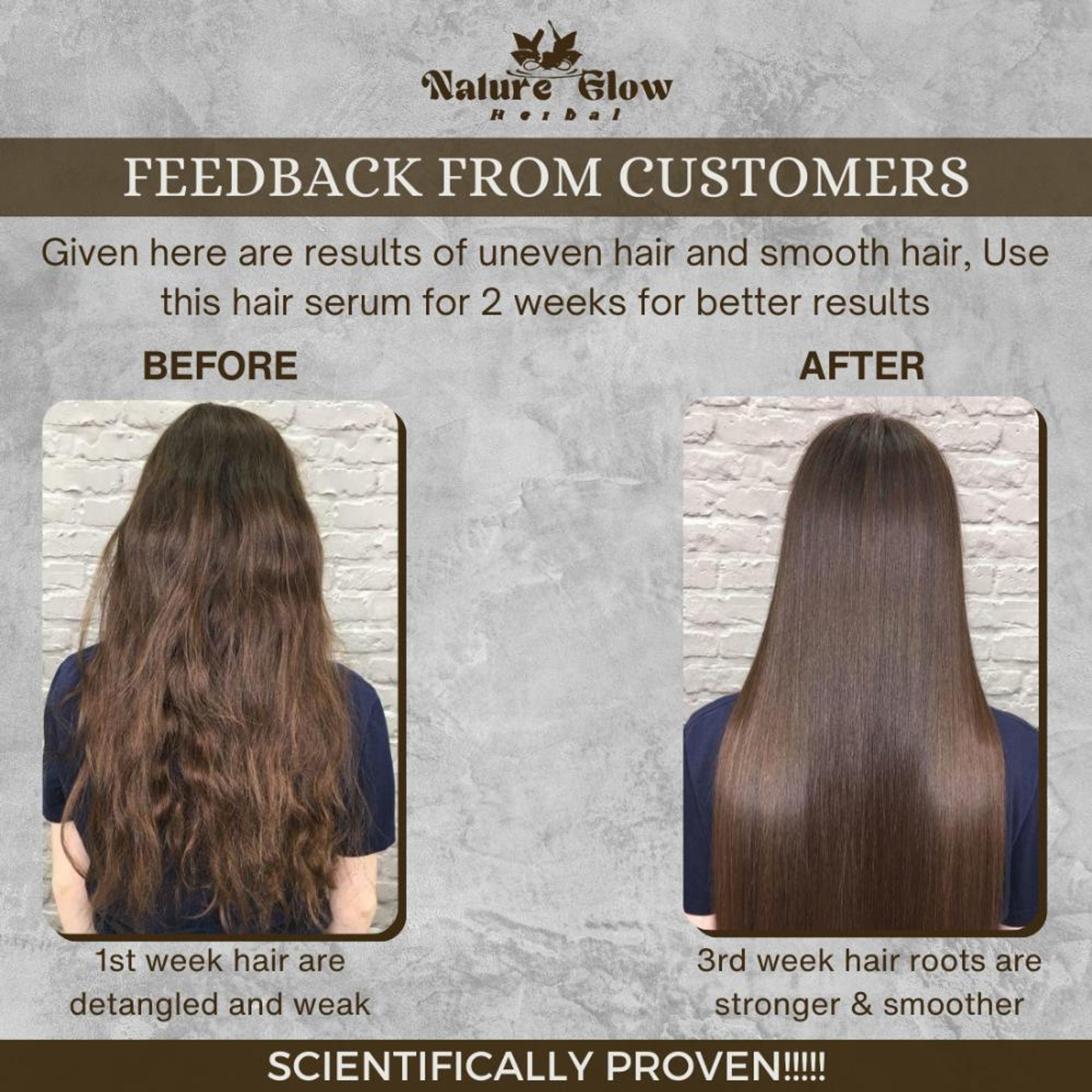 Nature Glow Herbal 6-In-1 Deep Smooth Hair Serum | Grocsy