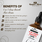 Nature Glow Herbal 6-In-1 Deep Smooth Hair Serum | Grocsy
