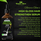 Nature Glow Herbal High Gloss Strengthen Hair Serum | Grocsy